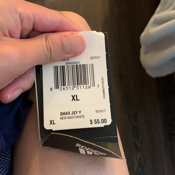 Brand New Size XL kids Adidas Navy Tee shirt - Picture 4 of 4